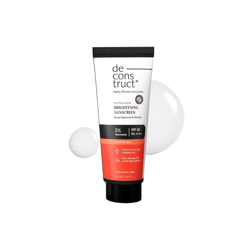 Deconstruct Fluid Brightening Sunscreen SPF 50+ PA++++ product front view