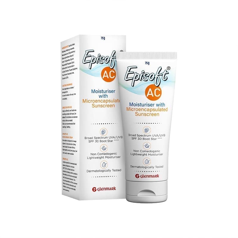 Episoft AC Moisturiser with Sunscreen product front view
