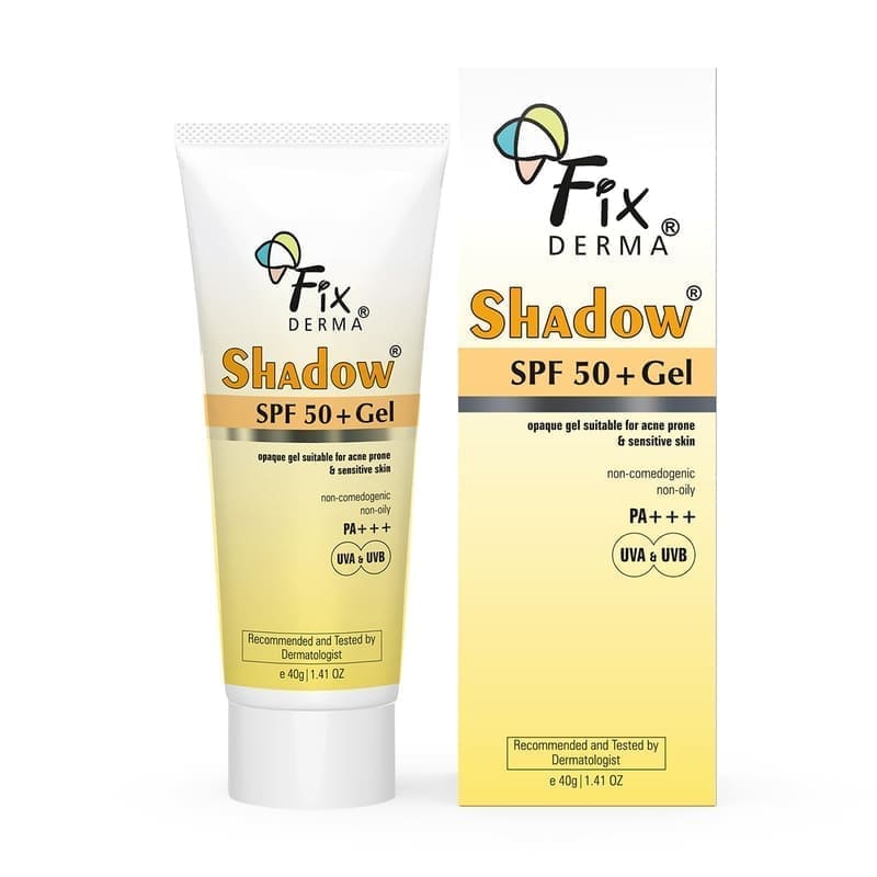 Fixderma Shadow Sunscreen SPF 50+ Gel for Oily Skin product front view