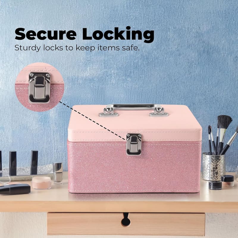 Birch & Co. lockable cosmetic organiser box, alternate listing view