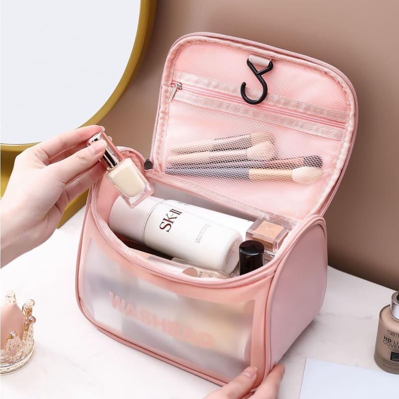 Rich Beauty water-resistant cosmetic pouches with handle, alternate listing view