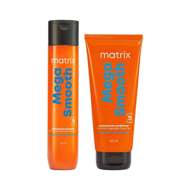 Matrix Mega Smooth Shampoo and Conditioner Combo with Shea Butter product front view