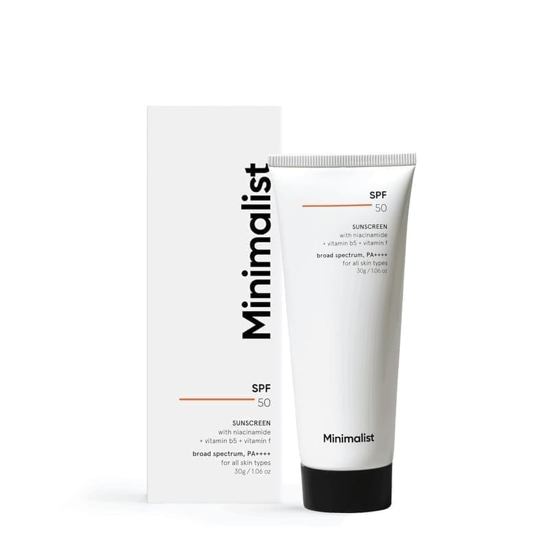 Minimalist Sunscreen SPF 50 PA+++ with Niacinamide & Multi-Vitamins product front view