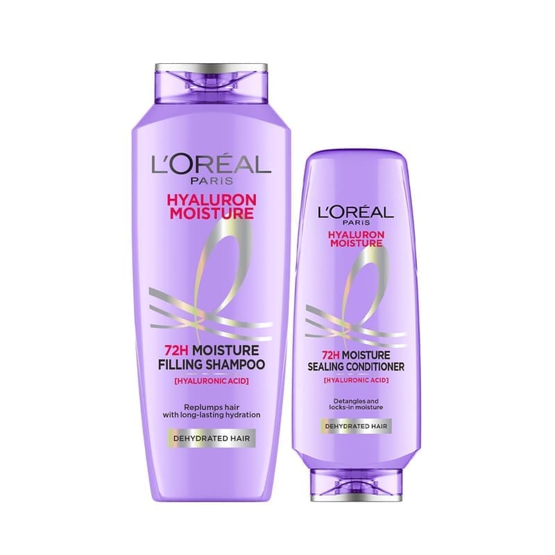L'Oreal Paris Hyaluron Moisture 72H Filling Shampoo With Hyaluronic Acid for Dry & Dehydra product front view