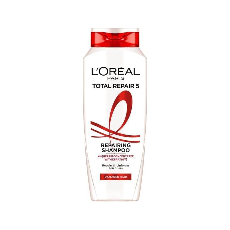 L'Oreal Paris Shampoo, For Damaged And Weak Hair, With Pro-Keratin + Ceramide, Total Repai product front view