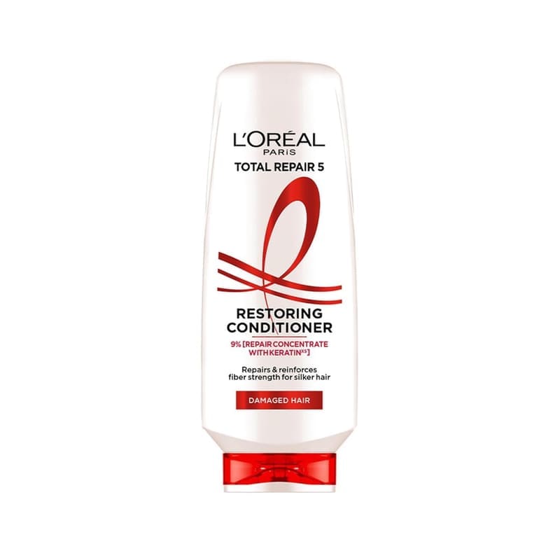 L'Oreal Paris Total Repair 5 Conditioner For Damaged and Weak Hair Powered by Keratin XS T product front view