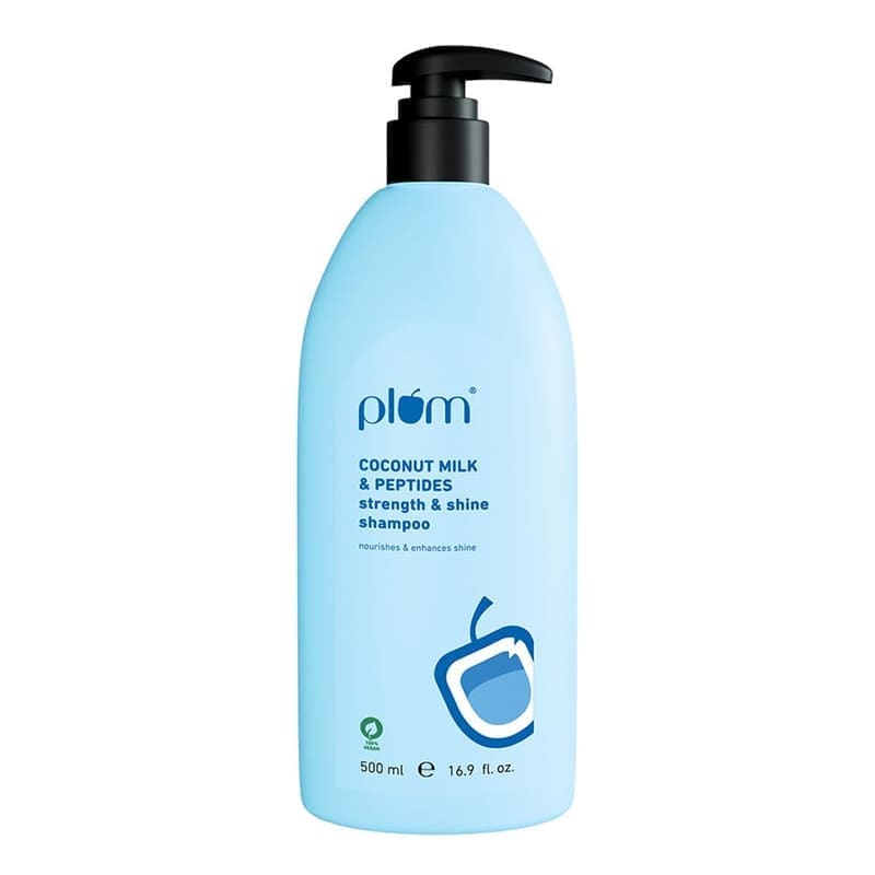 Plum Coconut Milk & Peptides Shampoo for Dry & Frizzy Hair product front view